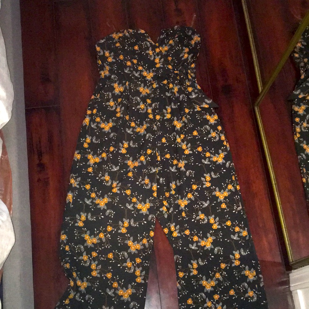 Brand new flowers printed olive green